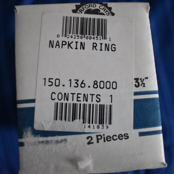 Waterford Crystal Napkin Rings (6) - Picture 1 of 7